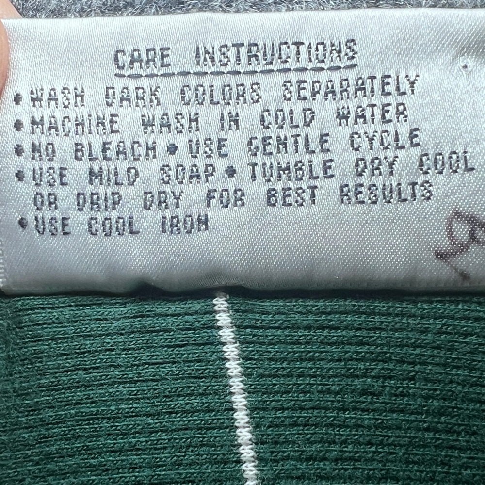 Vintage Slazenger Mens Large Green Striped Cotton Polo Shirt Short Sleeve Logo - Picture 7 of 9